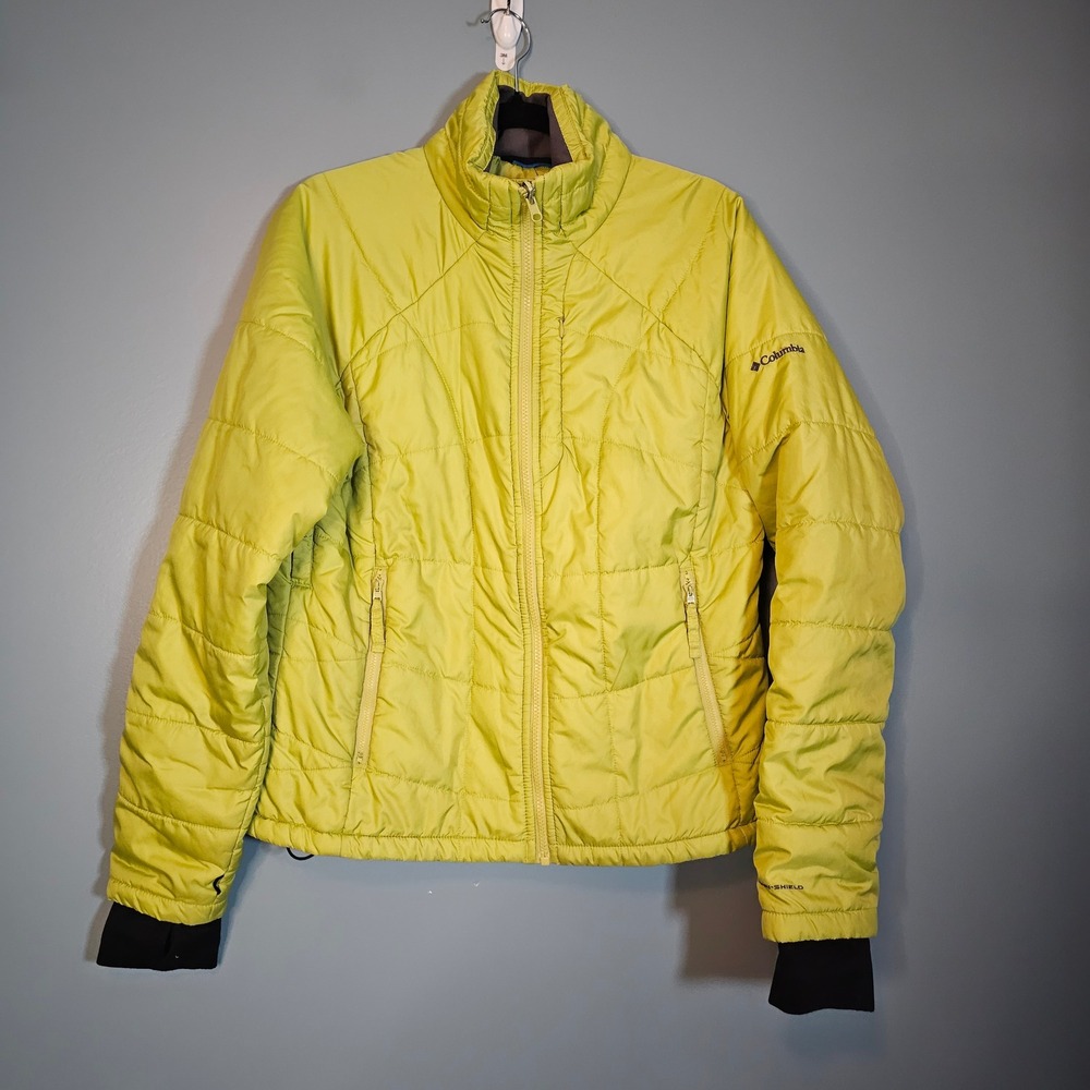 Columbia Omni-Shield Interchange Jacket Women's XL Green Puffer Coat